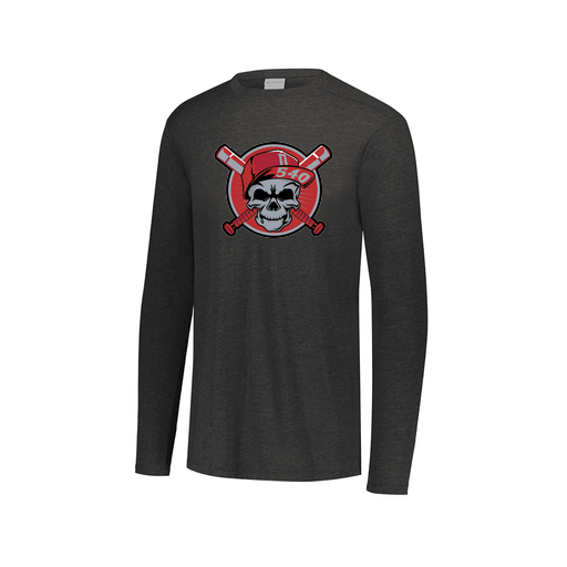 [FTLCUBBK-AXS-LOGO3] Decker Men's Tri-Blend T-Shirt - Long Sleeve (Adult XS, Black, Logo 3)