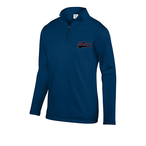 [DFW-FFQZ-NVY-AS-LOGO1] Decker Men's FlexFleece 1/4 Zip (Adult S, Navy, Logo 1)