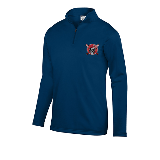 [5508.065.S-LOGO3] Decker Youth FlexFleece 1/4 Zip (Youth S, Navy, Logo 3)
