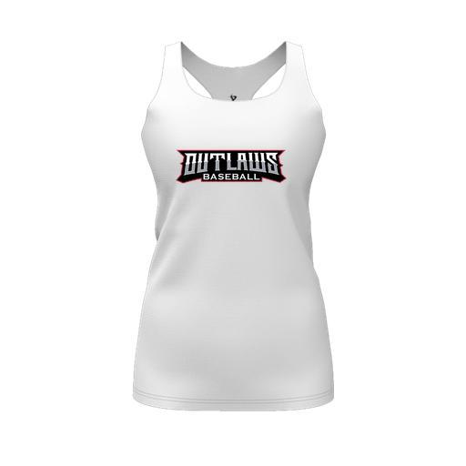 [CUS-DFW-RCBK-PER-WHT-FYS-LOGO2] Racerback Tank Top (Female Youth S, White, Logo 2)