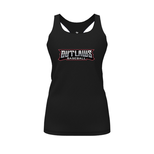 [CUS-DFW-RCBK-PER-BLK-FYS-LOGO2] Racerback Tank Top (Female Youth S, Black, Logo 2)