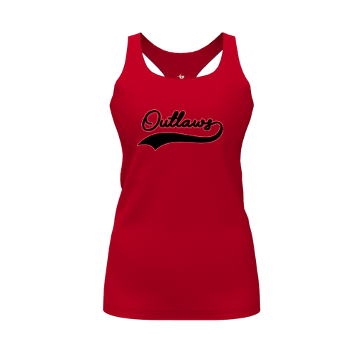 [CUS-DFW-RCBK-PER-RED-FYS-LOGO1] Racerback Tank Top (Female Youth S, Red, Logo 1)