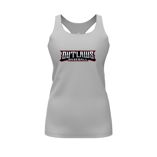 [CUS-DFW-RCBK-PER-GRY-FYS-LOGO2] Racerback Tank Top (Female Youth S, Gray, Logo 2)