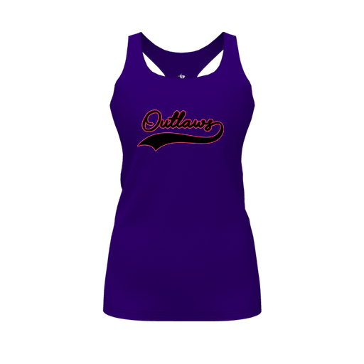 [CUS-DFW-RCBK-PER-PUR-FYS-LOGO1] Racerback Tank Top (Female Youth S, Purple, Logo 1)