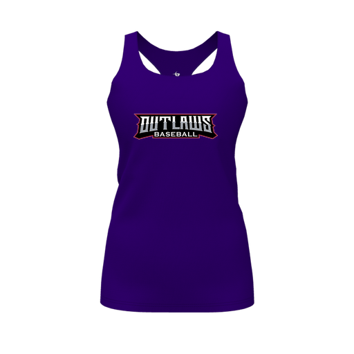[CUS-DFW-RCBK-PER-PUR-FYS-LOGO2] Racerback Tank Top (Female Youth S, Purple, Logo 2)
