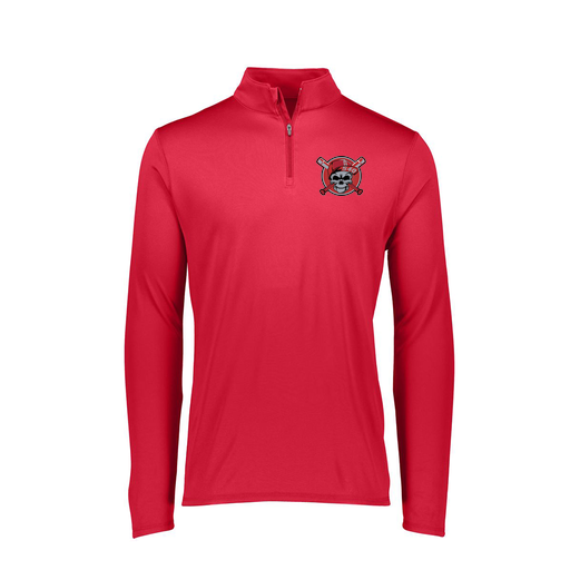 [2787.040.XS-LOGO3] Ladies Dri Fit 1/4 Zip Shirt (Female Adult XS, Red, Logo 3)