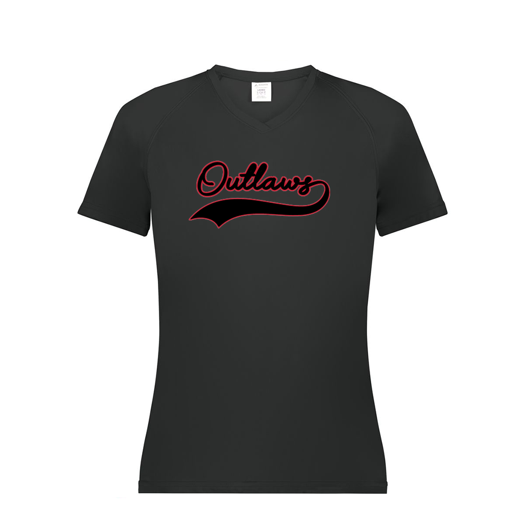 Ladies Smooth Sport V-Neck T-Shirt