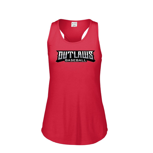 [3078.V96.S-LOGO2] Ladies Tri Blend Tank Top (Female Adult S, Red, Logo 2)