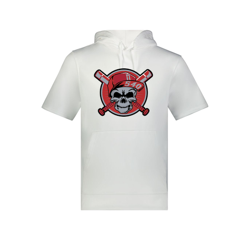 [6871.005.S-LOGO3] Men's Dri Fit Short Sleeve Hoodie (Adult S, White, Logo 3)