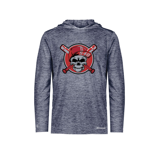 [FOLHCGNV-YS-LOGO3] Decker Youth Charge Hoodie (Youth S, Navy, Logo 3)