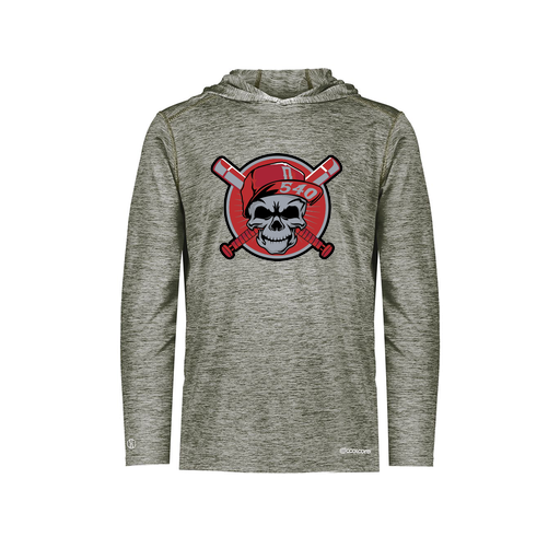 [FOLHCGGY-YS-LOGO3] Decker Youth Charge Hoodie (Youth S, Gray, Logo 3)