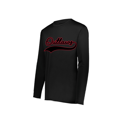 [222822.080.XS-LOGO1] Men's LS Smooth Sport Shirt (Adult XS, Black, Logo 1)