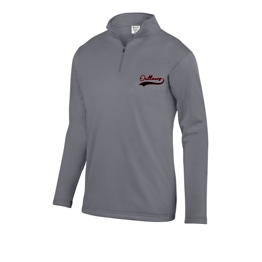 [5508.059.S-LOGO1] Decker Youth FlexFleece 1/4 Zip (Youth S, Gray, Logo 1)