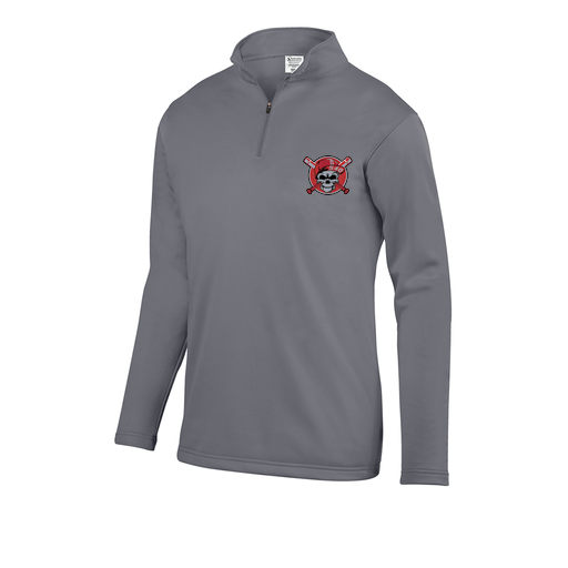 [FOLQFFGY-YS-LOGO3] Decker Youth FlexFleece 1/4 Zip (Youth S, Gray, Logo 3)