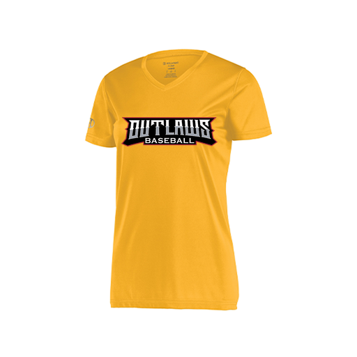 [222820.023.S-LOGO2] Ladies Movement Dri Fit Shirt (Female Adult S, Athletic Gold, Logo 2)