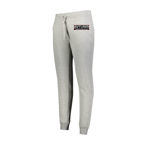 [229748.017.XS-LOGO2] Ladies 60/40 Fleece Jogger (Female Adult XS, Silver, Logo 2)