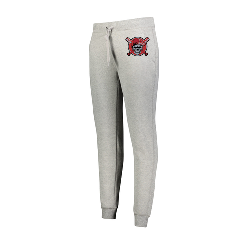 [229748.017.XS-LOGO3] Ladies 60/40 Fleece Jogger (Female Adult XS, Silver, Logo 3)